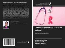 Buchcover von Detección precoz del cáncer de pulmón