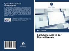 Buchcover von Sprachtherapie in der Neurochirurgie