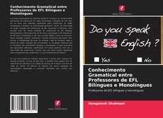 Capa do livro de Conhecimento Gramatical entre Professores de EFL Bilíngues e Monolíngues 