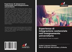 Capa do livro de Esperienza di integrazione sostanziale nell'insegnamento universitario 