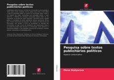 Capa do livro de Pesquisa sobre textos publicitários políticos 