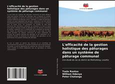 Bookcover of L'efficacité de la gestion holistique des pâturages dans un système de pâturage communal