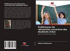 Couverture de Préférences de rétroaction corrective des étudiants d'ALS