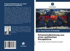 Capa do livro de Kriseneindämmung aus einer politischen Perspektive 