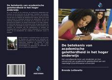 De betekenis van academische geletterdheid in het hoger onderwijs kitap kapağı