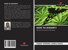 Capa do livro de HOW TO DISSERT? 