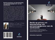 Recht op privacy en bescherming van persoonsgegevens van de werknemer kitap kapağı