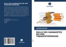 Buchcover von ROLLE DES ZAHNARZTES BEI DER TABAKENTWÖHNUNG