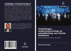 Buchcover von Instellingen, ondernemerschap en ontwikkeling van kleine bedrijven