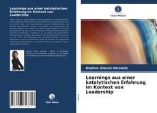 Buchcover von Learnings aus einer katalytischen Erfahrung im Kontext von Leadership