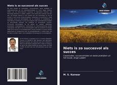 Niets is zo succesvol als succes kitap kapağı