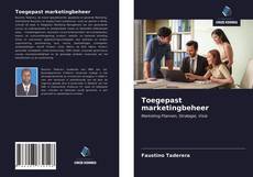 Toegepast marketingbeheer kitap kapağı