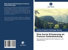 Capa do livro de Eine kurze Erinnerung an Francos Unterdrückung 