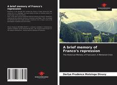 Capa do livro de A brief memory of Franco's repression 