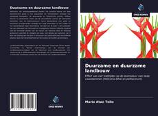 Bookcover of Duurzame en duurzame landbouw