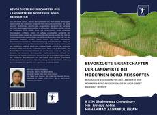 Обложка BEVORZUGTE EIGENSCHAFTEN DER LANDWIRTE BEI MODERNEN BORO-REISSORTEN