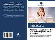 Capa do livro de Achtung bei Schülern, die ihre Hausaufgaben nicht einhalten 