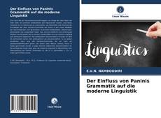 Capa do livro de Der Einfluss von Paninis Grammatik auf die moderne Linguistik 