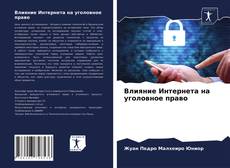 Bookcover of Влияние Интернета на уголовное право