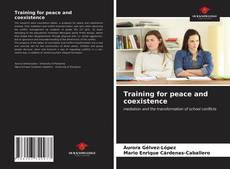 Capa do livro de Training for peace and coexistence 