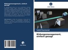 Capa do livro de Bildungsmanagement, einfach gesagt 