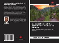 Capa do livro de Unionization and the condition of workers in Burundi 