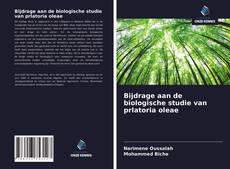 Capa do livro de Bijdrage aan de biologische studie van prlatoria oleae 