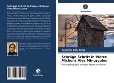 Portada del libro de Schräge Schrift in Pierre Michons Vies Minuscules
