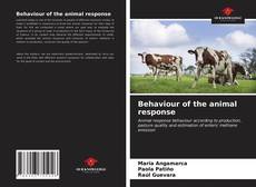 Capa do livro de Behaviour of the animal response 