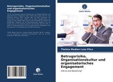 Buchcover von Betrugsrisiko, Organisationskultur und organisatorisches Engagement