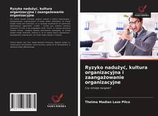 Bookcover of Ryzyko nadużyć, kultura organizacyjna i zaangażowanie organizacyjne