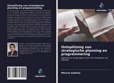 Ontsplitsing van strategische planning en programmering kitap kapağı