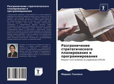 Buchcover von Разграничение стратегического планирования и программирования