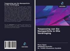 Portada del libro de Toepassing van Sio Nanoparticle in Olie Verdringing