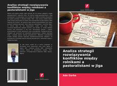 Portada del libro de Analiza strategii rozwiązywania konfliktów między rolnikami a pastoralistami w Jiga