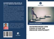 Capa do livro de AUSWIRKUNGEN VON COVID-19 AUF DIE INDISCHE WIRTSCHAFT 