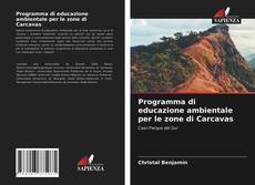 Bookcover of Programma di educazione ambientale per le zone di Carcavas