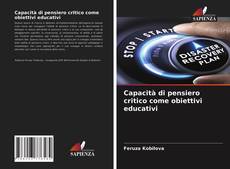 Обложка Capacità di pensiero critico come obiettivi educativi