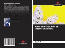 Capa do livro de Birth and evolution of international law 