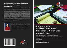 Bookcover of Raggiungere l'espressività nella traduzione di un testo giornalistico