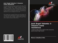 Bookcover of José Ángel Valente: il classico come resistenza