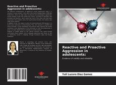 Portada del libro de Reactive and Proactive Aggression in adolescents: