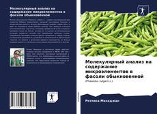 Обложка Молекулярный анализ на содержание микроэлементов в фасоли обыкновенной