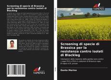 Buchcover von Screening di specie di Brassica per la resistenza contro isolati di Blackleg