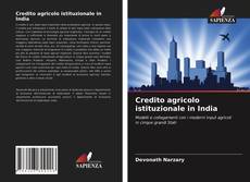 Credito agricolo istituzionale in India的封面