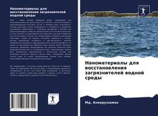 Bookcover of Наноматериалы для восстановления загрязнителей водной среды