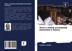 Обложка Эссе о новой уголовной политике в Конго