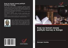 Buchcover von Esej na temat nowej polityki karnej w Kongo
