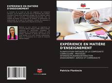 Buchcover von EXPÉRIENCE EN MATIÈRE D'ENSEIGNEMENT