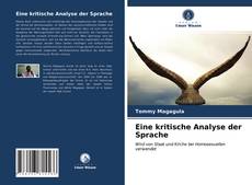 Eine kritische Analyse der Sprache kitap kapağı